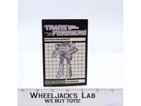 Shockwave Instruction Manual Booklet 1985 Hasbro G1 Transformers Action Figure