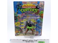 Machine Gunnin' Rocksteady Wacky Action TMNT 1989 Playmates NEW MOSC SEALED