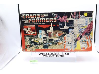 Metroplex W/BOX & INSERT 100% Complete 1985 Vintage G1 Transformers Figure