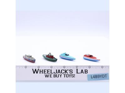 Lot of 4 Boats 1988-89 Vintage Galoob Micro Machines