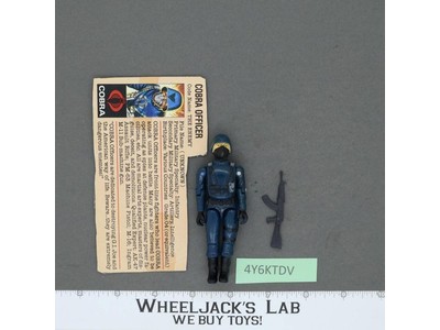 Cobra Officer V1 Straight Arms 100% Complete G.I. Joe 1983 Hasbro Vintage Figure