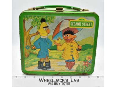 Sesame Street Metal Lunchbox W/Thermos 1983 by Thermos Vintage