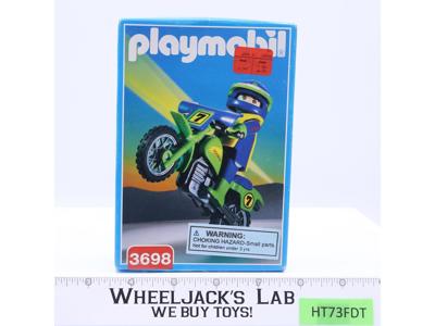#3698 Off Road Motorcycle 1996 Playmobil Vintage NEW SEALED