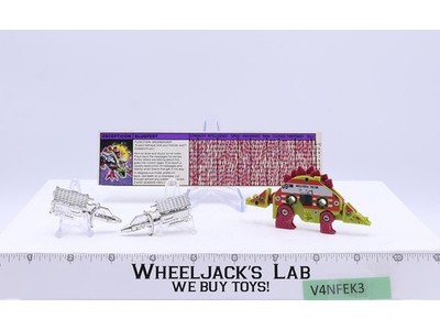 Slugfest 100% Complete 1986 Vintage G1 Transformers Stegosaurus Action Figure