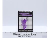 Misfire Action Figure Instruction Manual Booklet 1987 Hasbro G1 Transformers