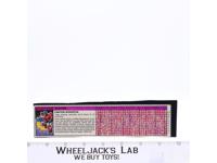 Misfire Action Figure Tech Spec 1987 Vintage Hasbro G1 Transformers