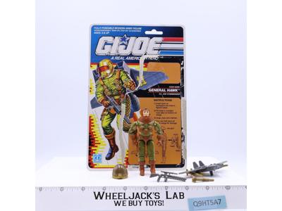 General Hawk V1 100% Complete W/ 22 Cardback 1991 G.I. Joe Vintage Hasbro Figure