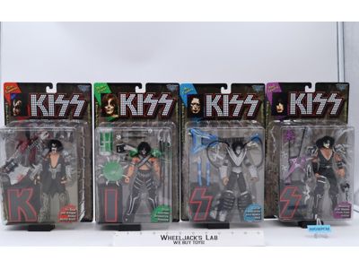Lot of 4 KISS Ultra-Action 1997 McFarlane Toys Action Figures NEW SEALED