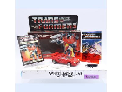 Sideswipe w/BOX 100% Complete 1985 Vintage Hasbro G1 Transformers Action Figure