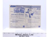 Special Savings Mail Order Form GI Joe 1983 Hasbro Vintage Insert