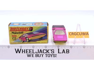Carabo No. 75 Lesney Superfast Matchbox 1970 W/Box England Vintage