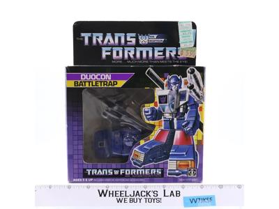 Duocon Battletrap W/BOX & INSERT 1987 G1 Transformers NEW MIB UNUSED STICKERS