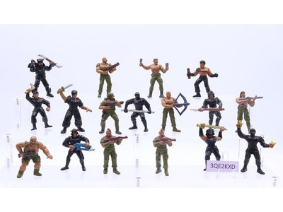 Lot of 17 Soldiers GUTS! 1986 Mattel Military Vintage Action Figures