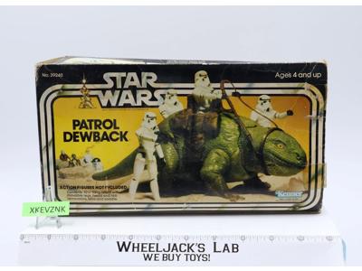 Patrol Dewback 100% Complete W/Box Star Wars 1983 Kenner Action Figure Vehicle