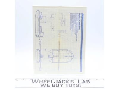 Cobra Night Landing 1985 ORIGINAL Instructions / Blueprints G.I. Joe Vehicle