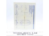 Cobra Night Landing 1985 ORIGINAL Instructions / Blueprints G.I. Joe Vehicle
