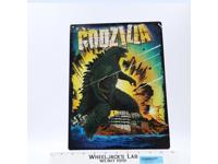 Godzilla King of the Monsters Embossed Metal Wall Decor 13 x 10 Tin Metal Sign