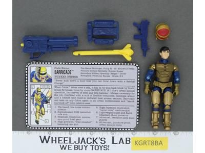 Barricade V1 100% Complete 1992 G.I. Joe Hasbro Vintage Action Figure