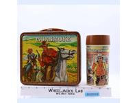 Gunsmoke Tin Lunch Box 1973 Aladdin Industries Vintage w/ THERMOS