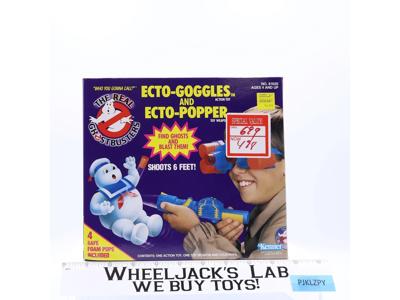 Ecto-Goggles & Ecto-Popper The Real Ghostbusters 1986 Kenner Vintage NEW SEALED