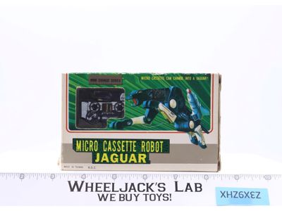 Micro Cassette Robot Jaguar W/Box & Insert KO Vintage Action Figure