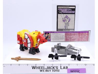 Headstrong 100% Complete NEAR MINT Predaking Vintage 1986 G1 Transformers Figure
