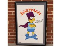 Bartman #1 Avenger of Evil Watch It Dude Poster 32" X 21" 1990 20th Century Fox