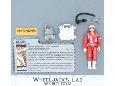 Lifeline V1 100% Complete 1986 G.I. Joe Hasbro Vintage Action Figure