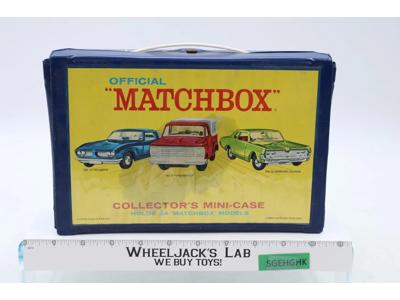 Official Collectors' Carrying Case W/Trays Holds 24 Cars Matchbox 1969 Vintage