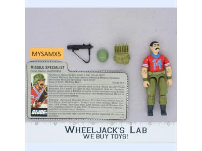 Bazooka V1 100% Complete G.I. Joe 1985 Hasbro Vintage Action Figure