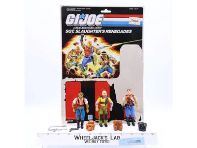Mercer Taurus and Red Dog Renagades V1 100% Complete W CARD 1987 GI Joe Hasbro