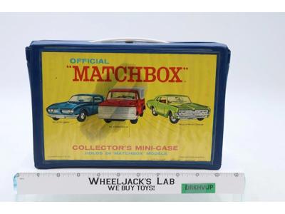 Official Collectors' Carrying Case W/Trays Holds 24 Cars Matchbox 1969 Vintage