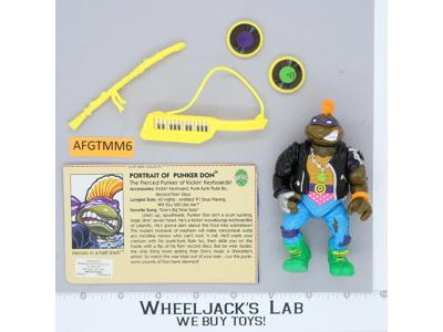Punker Don 100% Complete Teenage Mutant Ninja Turtles TMNT Playmates 1991