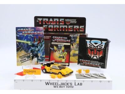 Sunstreaker w/ BOX 100% Complete Vintage G1 Transformers 1984 CIRCLE STAMP