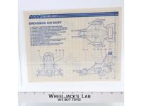Dreadnok Air Skiff 1987 ORIGINAL Instructions Blueprints G.I. Joe Hasbro