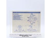 Air Chariot 1986 ORIGINAL Instructions Blueprints G.I. Joe Hasbro Vehicle