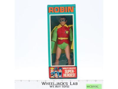 Robin 1302 WGSH 8" W/BOX 100% Complete 1973 Mego Vintage Action Figure NM