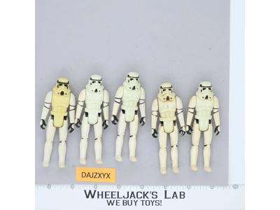 Lot of 5 Star Wars Imperial Stormtroopers 1980s Kenner Vintage Action Figures