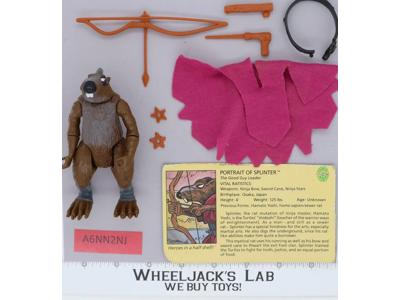 Splinter SOFT HEAD 100% Complete Teenage Mutant Ninja Turtles 1988 Playmates