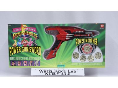 Power Gun/Sword & Power Morpher Mighty Morphin Power Rangers 1993 Bandai MISB