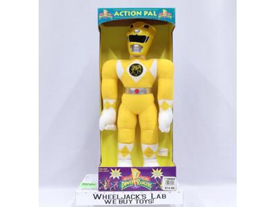 YELLOW Mighty Morphin Power Ranger Plush Doll 18" Saban Toys 1993 Figure MIB NEW