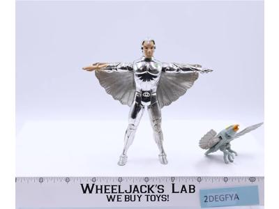 Quicksilver w/ Tally Hawk Silverhawks Complete 1986 Kenner Telepix Action