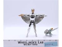 Quicksilver w/ Tally Hawk Silverhawks Complete 1986 Kenner Telepix Action