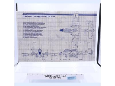 Cobra Rattler Ground Attack Jet 1984 ORIGINAL Instructions Blueprints G.I. Joe