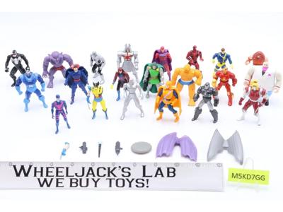 Lot of 21 Marvel Comics Die Cast Action Figures 1990s ToyBiz Vintage