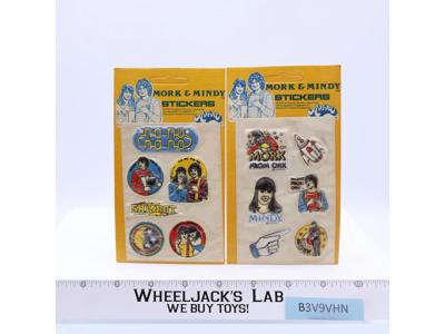 Mork & Mindy Puffy Stickers Paramount Pictures 1979 Aviva Vintage NEW SEALED