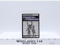Chop Shop Instructions Manual Booklet 1985 Hasbro G1 Transformers Vintage Figure