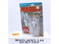 The Silver Surfer W/Cardback & Bubble Marvel Super Heroes 1990 Toybiz Vintage