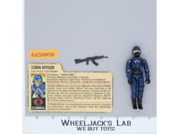 Cobra Officer V1.5 Swivel Arms 100% Complete 1983 G.I. Joe Hasbro Vintage Figure