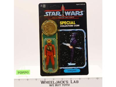 B-Wing Pilot W/Coin 92 Back Star Wars POTF Kenner Action Figure MOSC SEALED